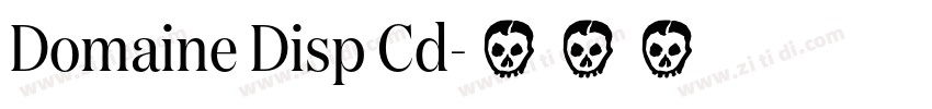 Domaine Disp Cd字体转换
